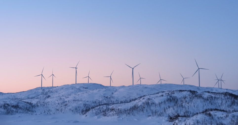 Vindmøller på fjellet